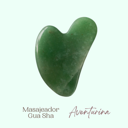 Masajeador Gua Sha Aventurina