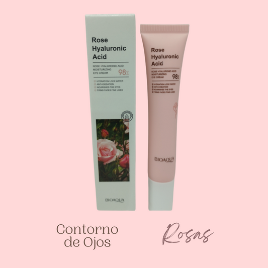 Contorno de Ojos Rosas + Ácido Hialurónico