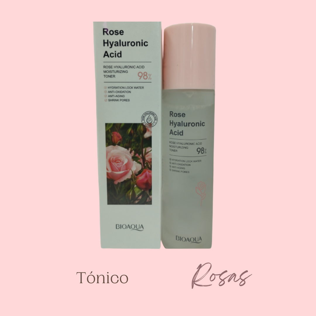 Tónico Rosas + Ácido Hialurónico