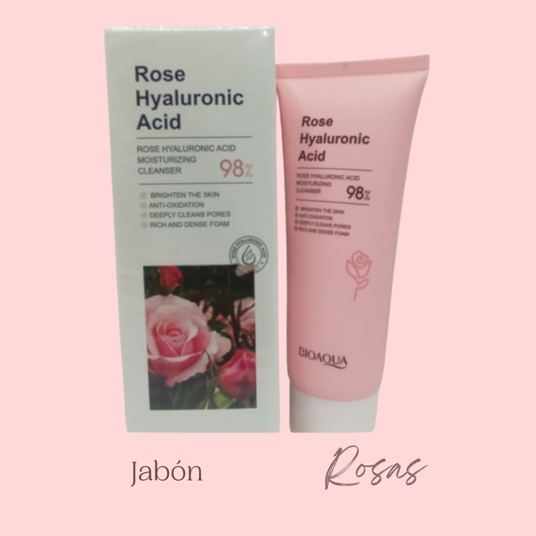 Jabón Rosas + Ácido Hialurónico