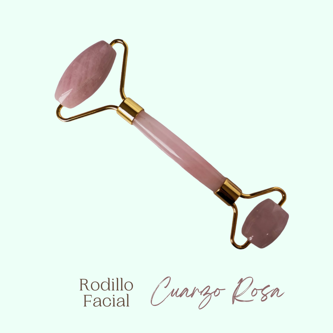 Rodillo Facial Cuarzo Rosa